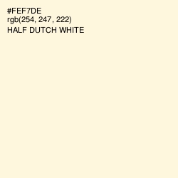 #FEF7DE - Half Dutch White Color Image